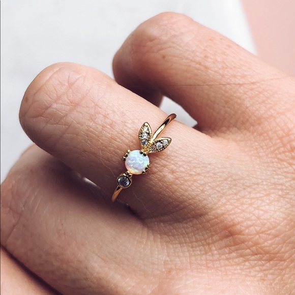 Free People Jewelry - TAI DAINTY OPAL STACK RING ECLECTIC FREE PEOPLE